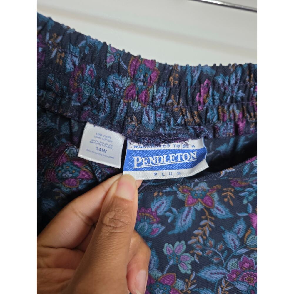 Vintage Pendleton Floral Maxi Skirt Set with Pockets - Picture 11 of 15
